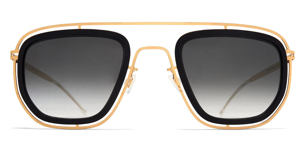 Mykita® FERLO MYK FERLO Pitch Black/Glossy Gold 53 - MYK FERLO Pitch Black/Glossy Gold Sunglasses