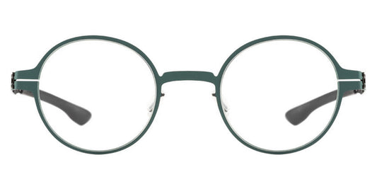 Ic! Berlin® Wilhelm Spruce Green-Gun-Metal 45 Eyeglasses