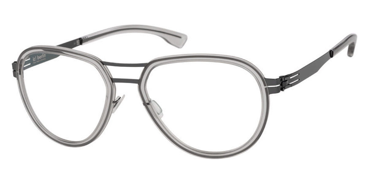 Ic! Berlin® Elliot Gun-Metal-Sky-Grey 56 Eyeglasses