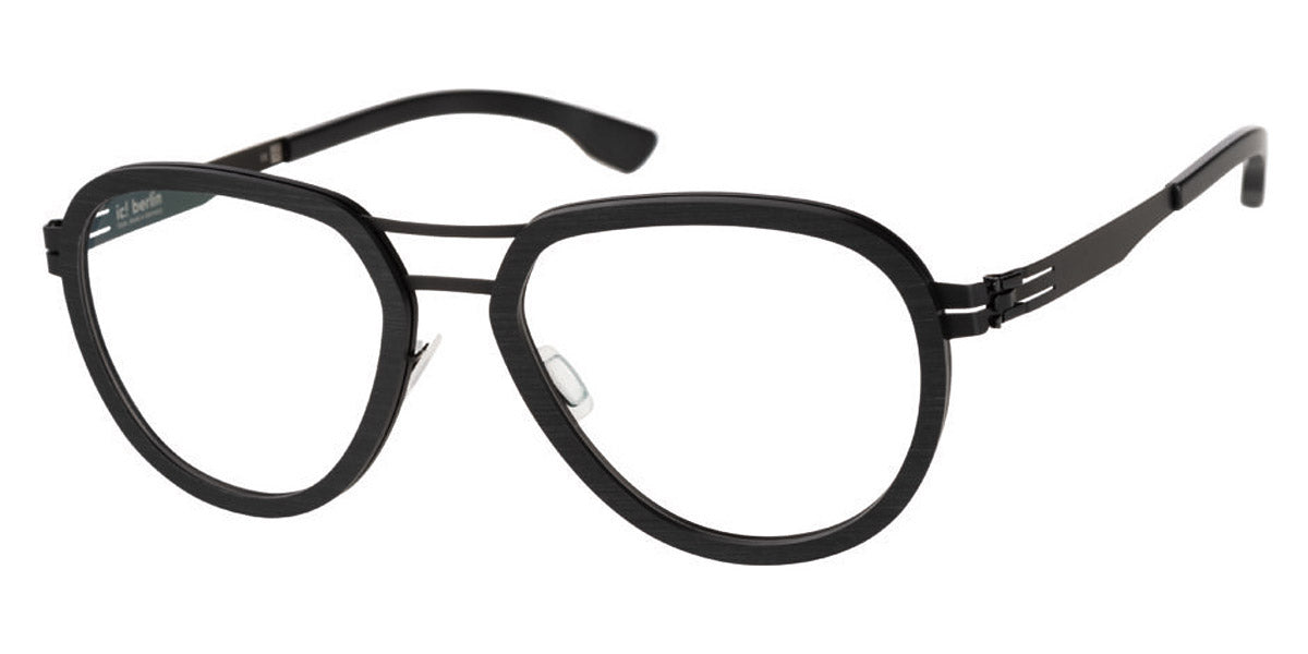 Ic! Berlin® Elliot Black²-Rough 56 Eyeglasses