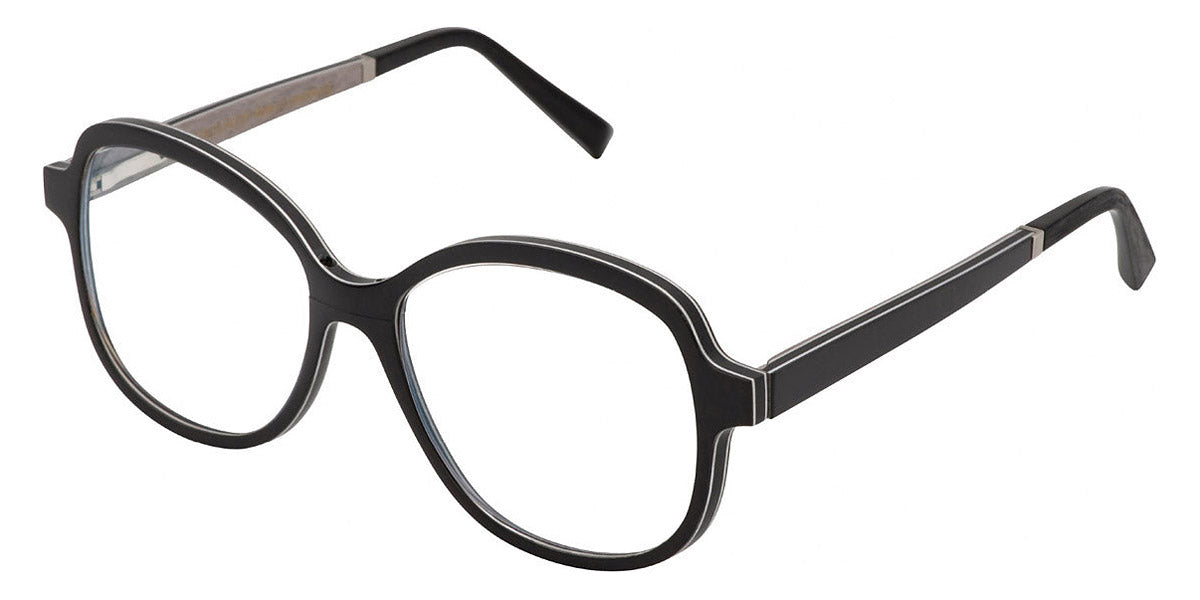 Gold & Wood® AVA G&W AVA 40 52 - 40 - Glossywood /Ebony Tanganyika/Grey Eucalyptus Eyeglasses