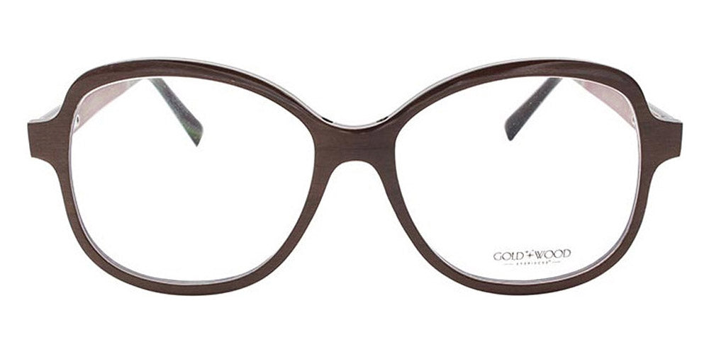 Gold & Wood® AVA G&W AVA 42 52 - 42 - Glossywood/Brown Tanganyika/Burgundy Bolivar Eyeglasses