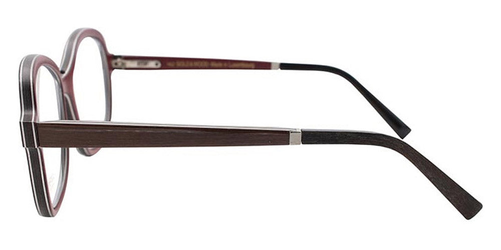 Gold & Wood® AVA G&W AVA 42 52 - 42 - Glossywood/Brown Tanganyika/Burgundy Bolivar Eyeglasses