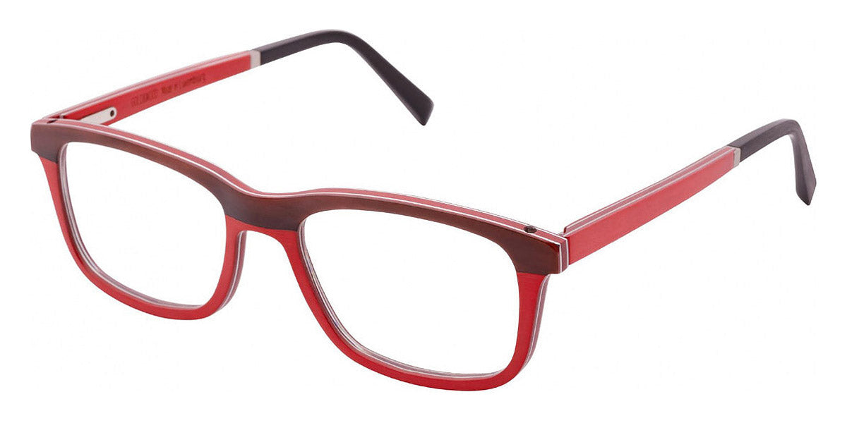 Gold & Wood® B16 NEO 01 G&W B16 NEO 01 08 54 - 08 - Light Brown Horn/Red Tanganyika Eyeglasses