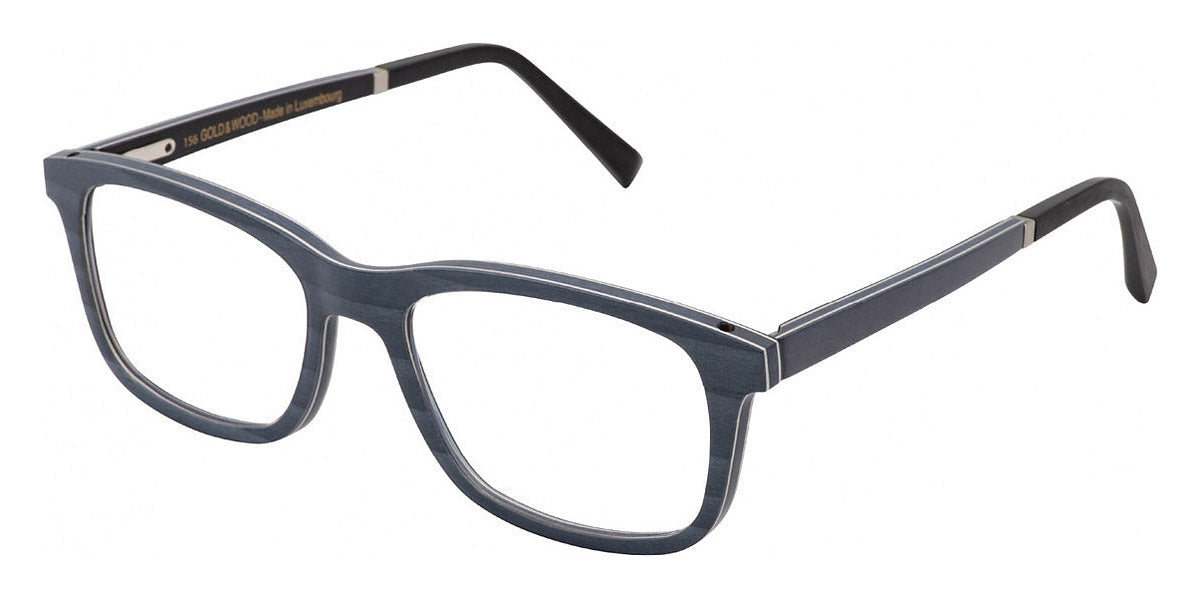 Gold & Wood® B16 NEO 01 G&W B16 NEO 01 41 54 - 41 - Glossywood/Blue Jeans Bolivar/Night Blue Bolivar/Ebony Tanganyika Eyeglasses