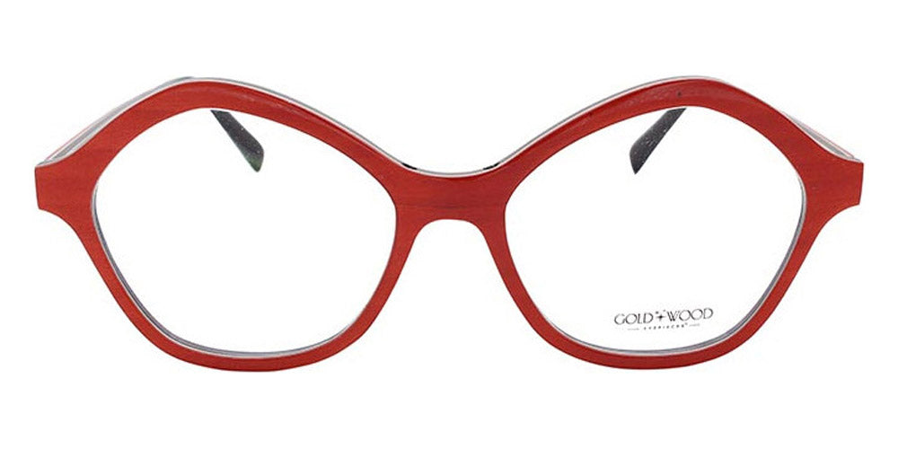 Gold & Wood® CARLA G&W CARLA 41 50 - 41 - Glossywood/Coral Bolivar/Brown Tanganyika Eyeglasses