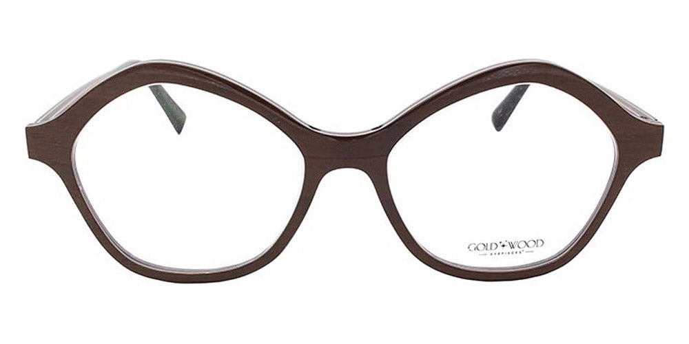 Gold & Wood® CARLA G&W CARLA 42 50 - 42 - Glossywood/Brown Tanganyika/Burgundy Bolivar Eyeglasses