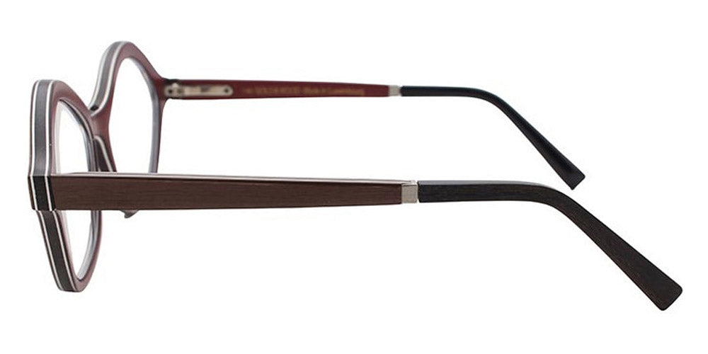 Gold & Wood® CARLA G&W CARLA 42 50 - 42 - Glossywood/Brown Tanganyika/Burgundy Bolivar Eyeglasses