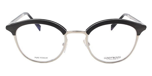 Gold & Wood® CHELSEA 02 G&W CHELSEA 02 04 48 - 04 - Shiny Palladium/Grey Bolivar Eyeglasses