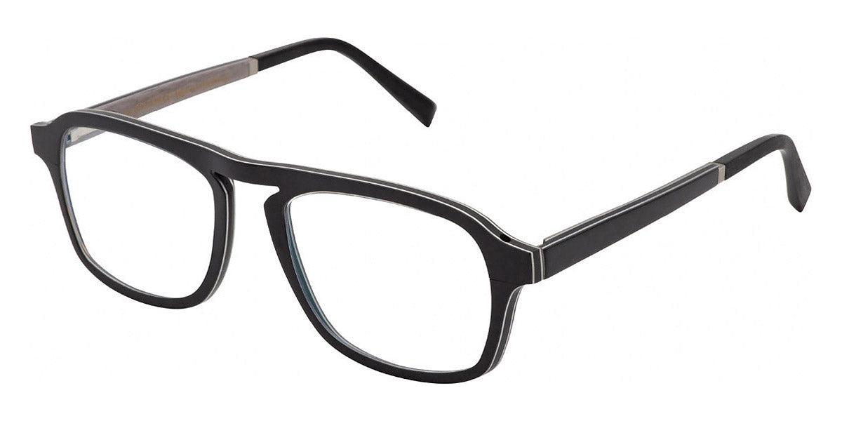 Gold & Wood® ERIS 02 G&W ERIS 02 40 52 - 40 - Glossywood/Ebony Tanganyika/Grey Eucalyptus Eyeglasses