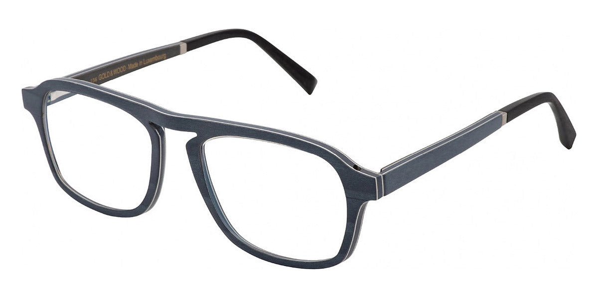 Gold & Wood® ERIS 02 G&W ERIS 02 41 52 - 41 - Glossywood/Blue Jeans Bolivar/Night Blue Bolivar/Grey Bolivar Eyeglasses