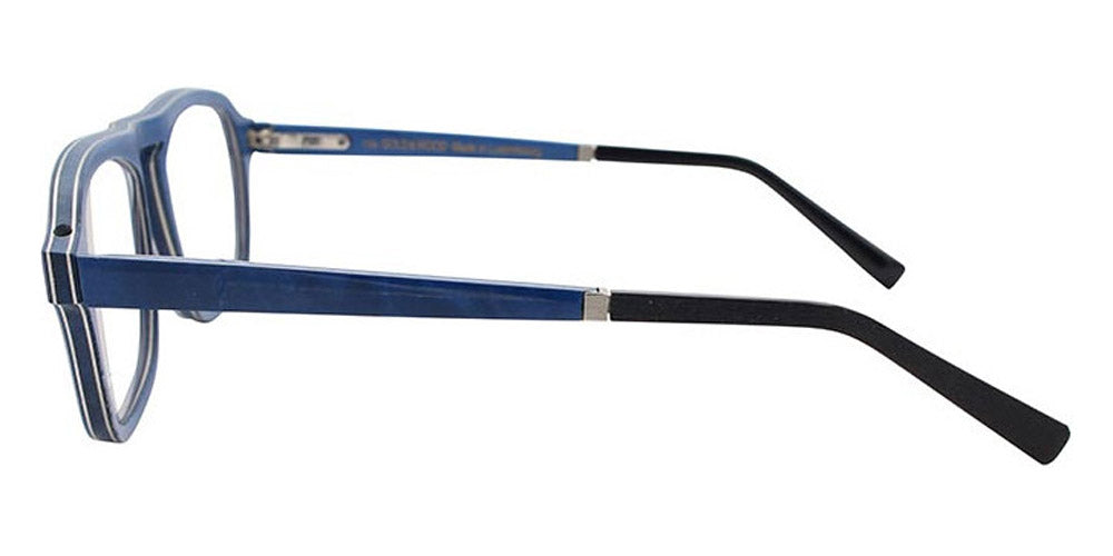 Gold & Wood® ERIS 02 G&W ERIS 02 42 52 - 42 - Glossywood/Blue Madrona Burl/Electric Blue Birch Eyeglasses