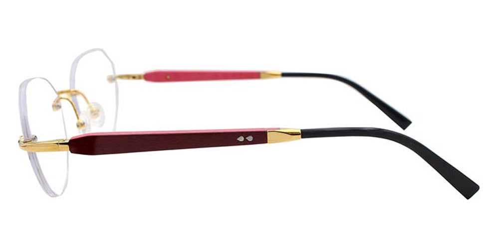 Gold & Wood® Iris 01 G&W IRIS 01 A84 Couleur BoFu  - K06 Branche A84 Couleur BoFu Eyeglasses