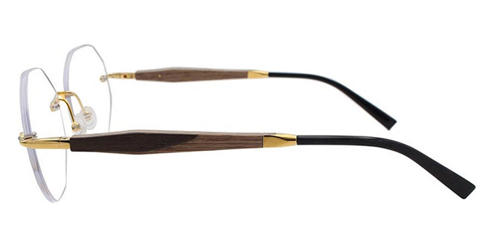 Gold & Wood® Iris 02 G&W IRIS 02 A78 Couleur MaBe  - K06 Branche A78 Couleur MaBe Eyeglasses