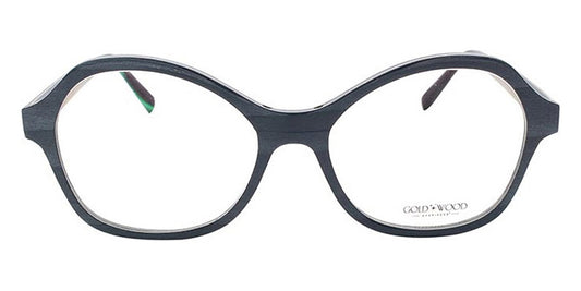 Gold & Wood® KIRA G&W KIRA 40 51 - 40 - Glossywood/Blue Jeans Bolivar/Night Blue Bolivar/Grey Eucalyptus Eyeglasses