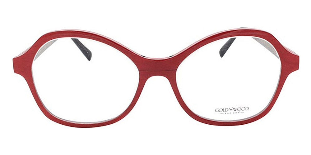 Gold & Wood® KIRA G&W KIRA 41 51 - 41 - Glossywood/Cherry Red Bolivar/Red Tanganyika/Grey Bolivar Eyeglasses