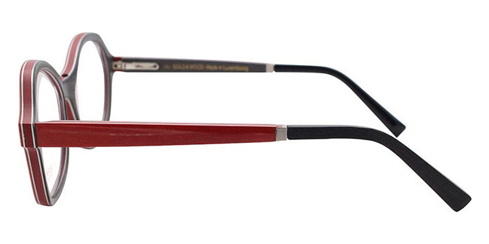 Gold & Wood® KIRA G&W KIRA 41 51 - 41 - Glossywood/Cherry Red Bolivar/Red Tanganyika/Grey Bolivar Eyeglasses