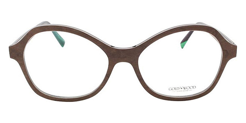 Gold & Wood® KIRA G&W KIRA 42 51 - 42 - Glossywood/Brown Bird'S Eye Maple/Brown Tanganyika/Hazelnut Bolivar Eyeglasses