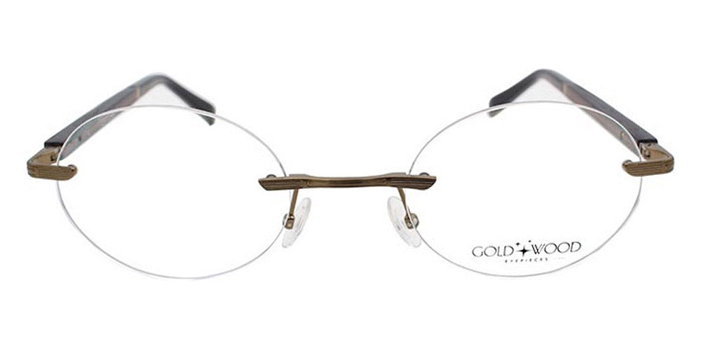 Gold & Wood® Kuma 01 G&W KUMA 01 MnBo 02  - 01-K02-A83-MnBo Col 02 Gold antic BRUSHED Eyeglasses