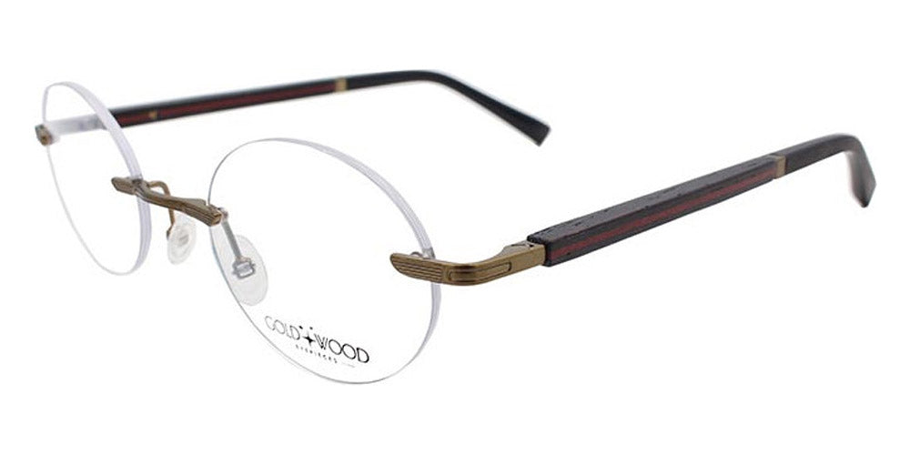 Gold & Wood® Kuma 01 G&W KUMA 01 MnBo 02  - 01-K02-A83-MnBo Col 02 Gold antic BRUSHED Eyeglasses