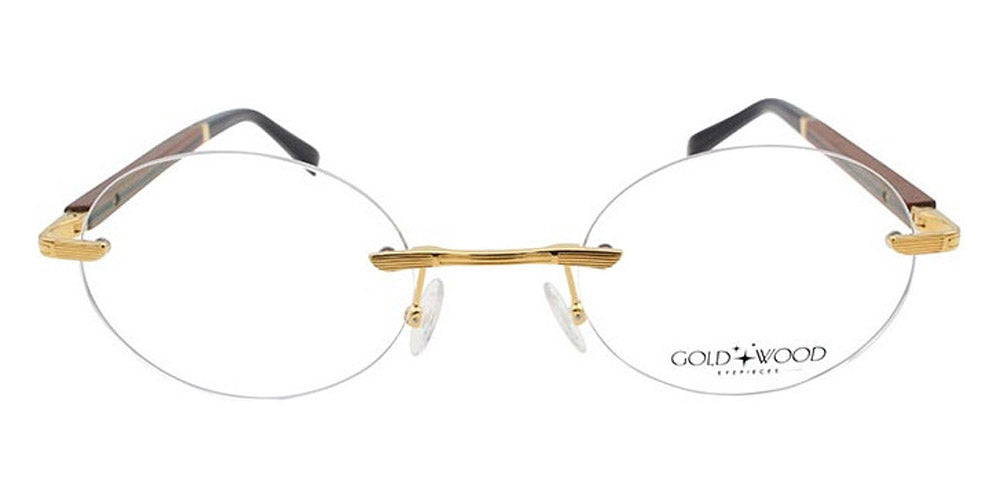 Gold & Wood® Kuma 01 G&W KUMA 01 BcNo 06  - 01-K06-A83-BcNo Col 06 Gold champagne SHINY Eyeglasses