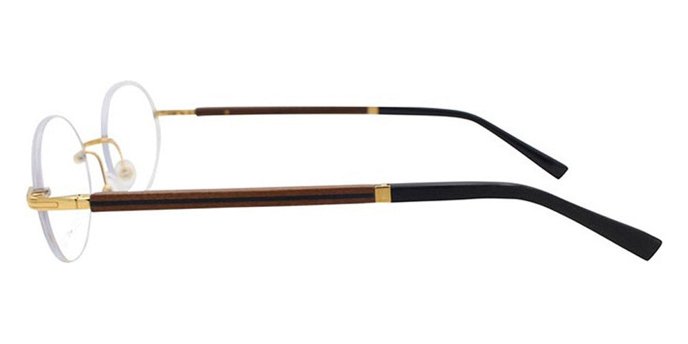 Gold & Wood® Kuma 01 G&W KUMA 01 BcNo 06  - 01-K06-A83-BcNo Col 06 Gold champagne SHINY Eyeglasses