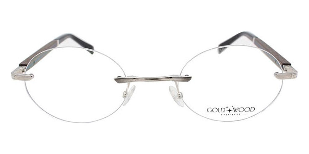 Gold & Wood® Kuma 01 G&W KUMA 01 MaBm 16  - 01-K16-A83-MaBm Col 16 Palladium SHINY Eyeglasses