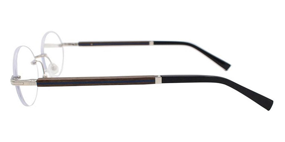 Gold & Wood® Kuma 01 G&W KUMA 01 MaBm 16  - 01-K16-A83-MaBm Col 16 Palladium SHINY Eyeglasses