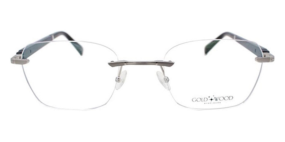 Gold & Wood® Kuma 02 G&W KUMA 02 GtBI-m 27  - 02-K27-A80-GtBI Col 27 Ruthenium SHINY Eyeglasses