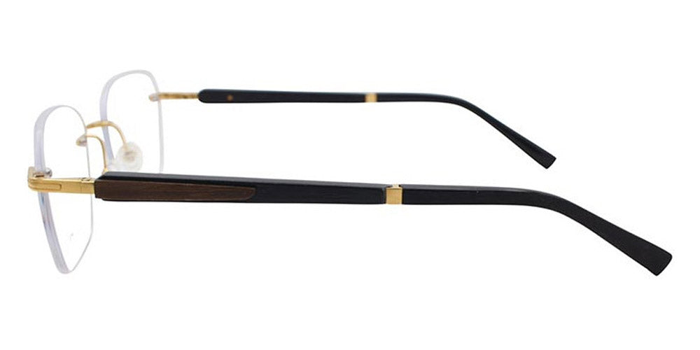 Gold & Wood® Kuma 03 G&W KUMA 03 MaNo-m 03  - 03-K03-A80-MaNo Col 03 Gold BRUSHED Eyeglasses