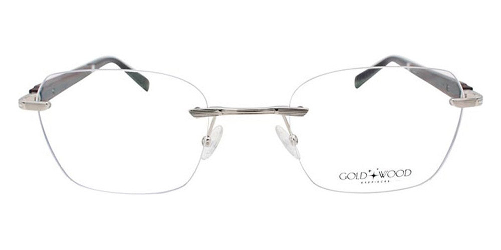 Gold & Wood® Kuma 03 G&W KUMA 03 NoMn-m 16  - 03-K16-A80-NoMn Col 16 Palladium SHINY Eyeglasses