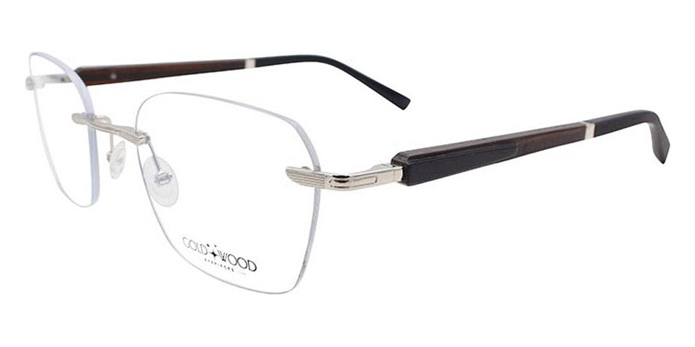 Gold & Wood® Kuma 03 G&W KUMA 03 NoMn-m 16  - 03-K16-A80-NoMn Col 16 Palladium SHINY Eyeglasses