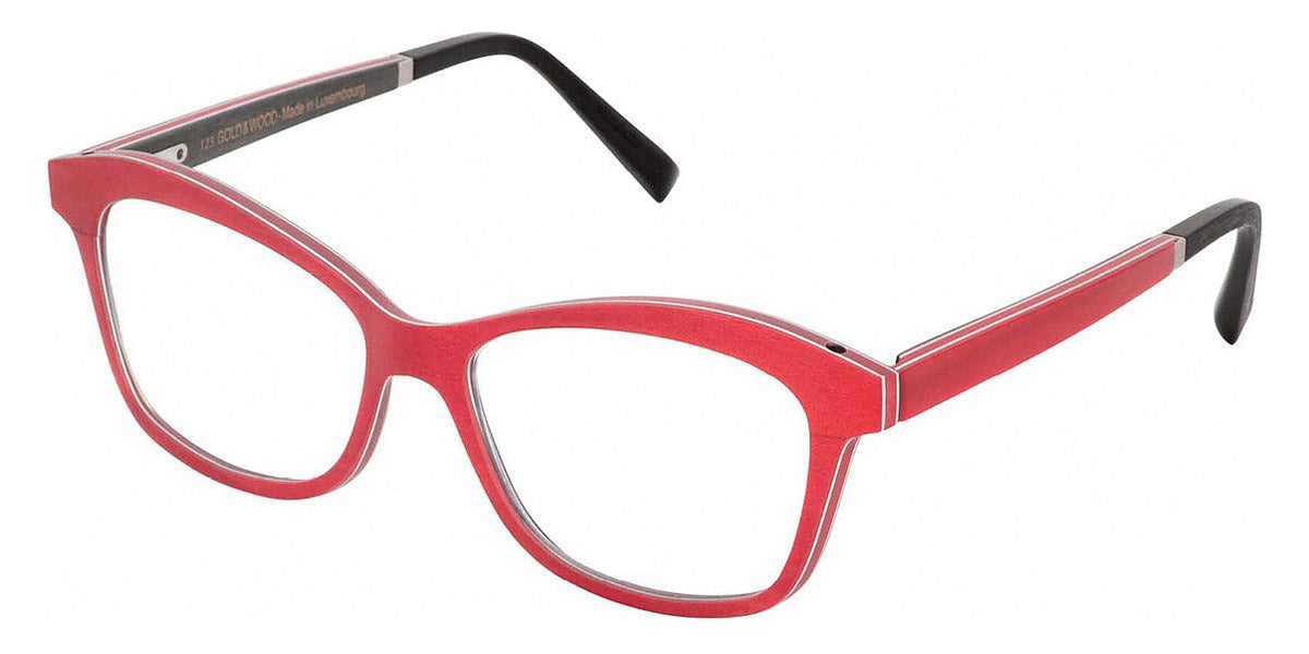 Gold & Wood® MELISSA G&W MELISSA 41 51 - 41 - Red Bolivar/Red Tanganyika/Grey Bolivar Eyeglasses