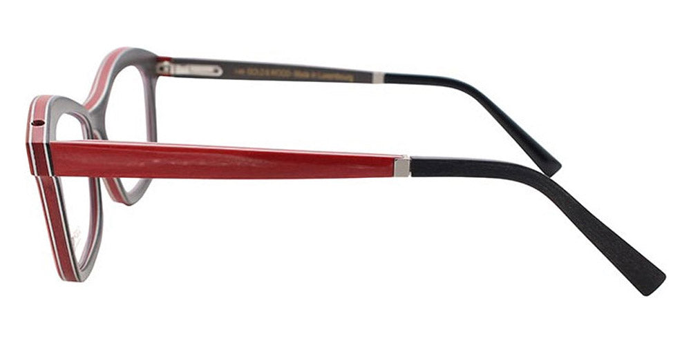 Gold & Wood® MELISSA G&W MELISSA 41 51 - 41 - Red Bolivar/Red Tanganyika/Grey Bolivar Eyeglasses