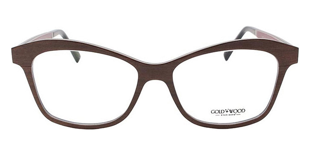 Gold & Wood® MELISSA G&W MELISSA 42 51 - 42 - Brown Tanganyika/Brown Bubinga/Burgundy Bolivar Eyeglasses