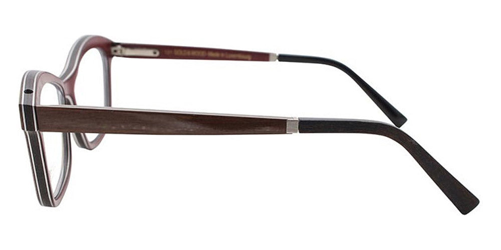 Gold & Wood® MELISSA G&W MELISSA 42 51 - 42 - Brown Tanganyika/Brown Bubinga/Burgundy Bolivar Eyeglasses