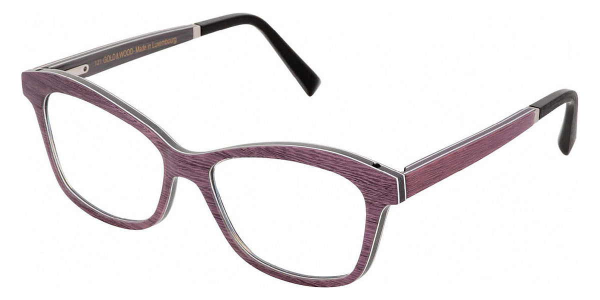 Gold & Wood® MELISSA G&W MELISSA 43 51 - 43 - Purple Tay/Grey Bolivar/Grey Oak Eyeglasses