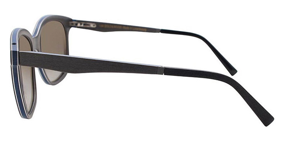 Gold & Wood® NORMA G&W NORMA 02 57 - 02 - Grey Bolivar/Electric Blue Birch Eyeglasses