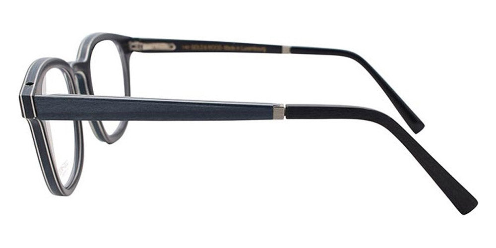 Gold & Wood® OGMA G&W OGMA 40 47 - 40 - Glossywood/Blue Jeans Bolivar/Night Blue Bolivar/Ebony Tanganyika Eyeglasses