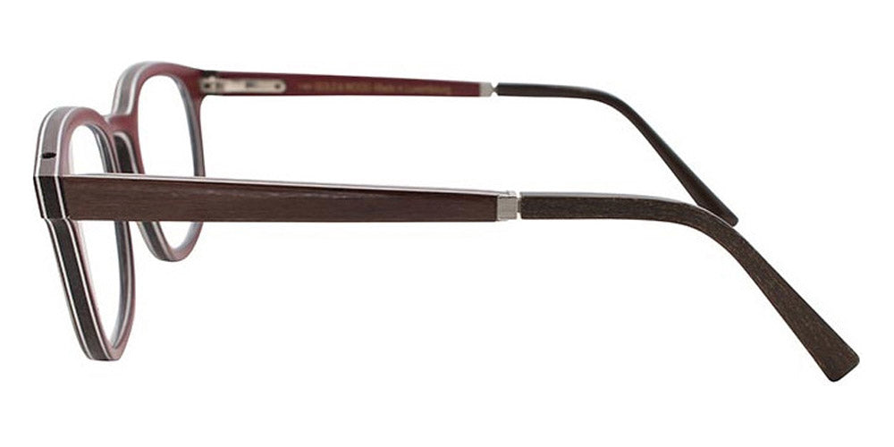 Gold & Wood® OGMA G&W OGMA 42 47 - 42 - Glossywood/Brown Tanganyika/Burgundy Bolivar Eyeglasses