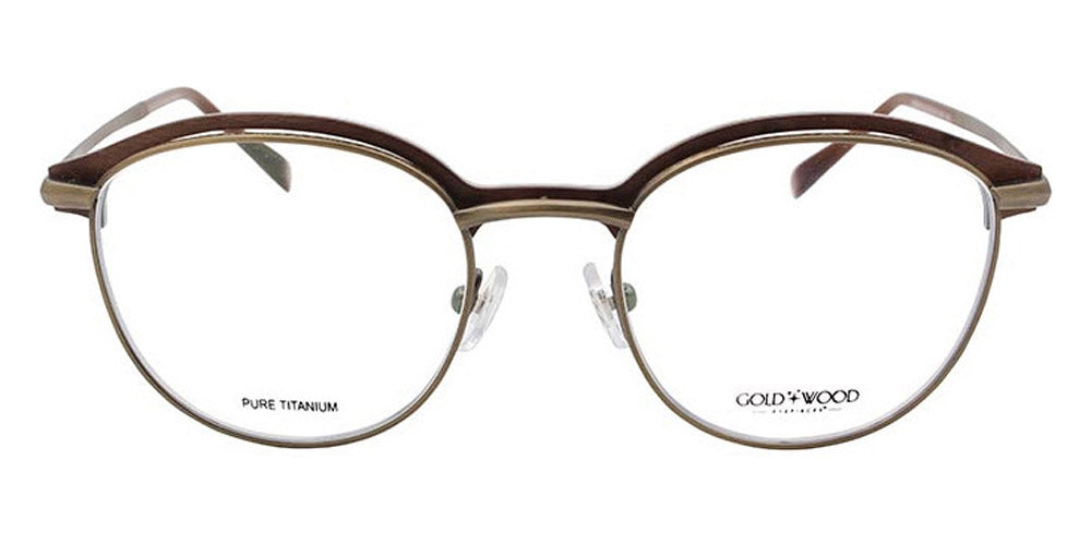 Gold & Wood® ORSAY 04 G&W ORSAY 04 02 50 - 02 - Antique Gold/Brown Birds Eye Maple Eyeglasses