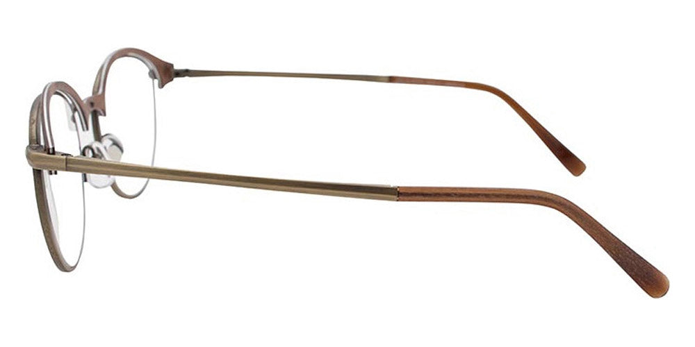 Gold & Wood® ORSAY 04 G&W ORSAY 04 02 50 - 02 - Antique Gold/Brown Birds Eye Maple Eyeglasses