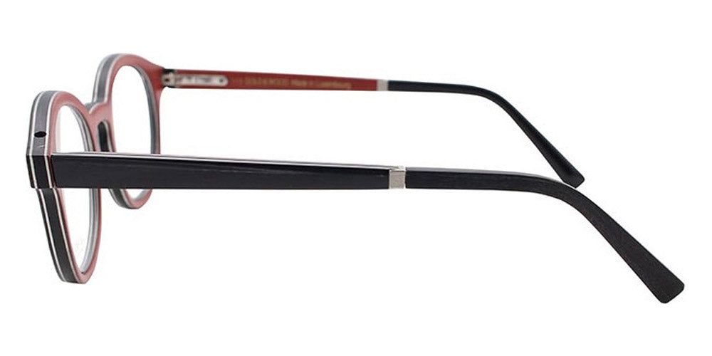 Gold & Wood® RAN G&W RAN 60 47 - 60 - Graphywood/Ebony Tanganyika/Burgundy Bolivar Eyeglasses