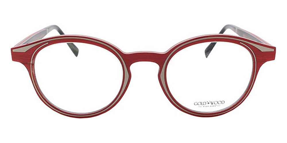 Gold & Wood® RAN G&W RAN 61 47 - 61 - Graphywood/Cherry Red Bolivar/Ebony Tanganyika Eyeglasses