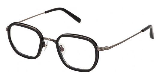 Gold & Wood® TITAN 04 G&W TITAN 04 01 46 - 01 - Antic Silver/Ebony Tanganyika Eyeglasses