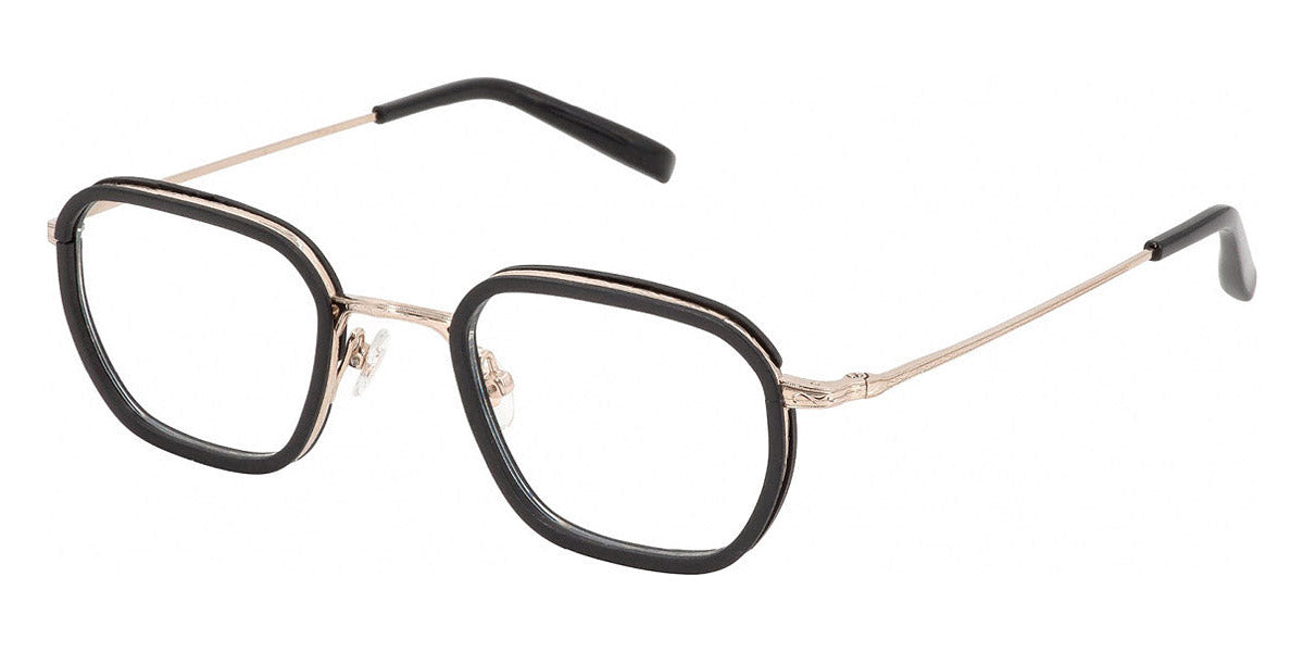 Gold & Wood® TITAN 04 G&W TITAN 04 03 46 - 03 - Shiny Champagne Gold/Ebony Tanganyika Eyeglasses