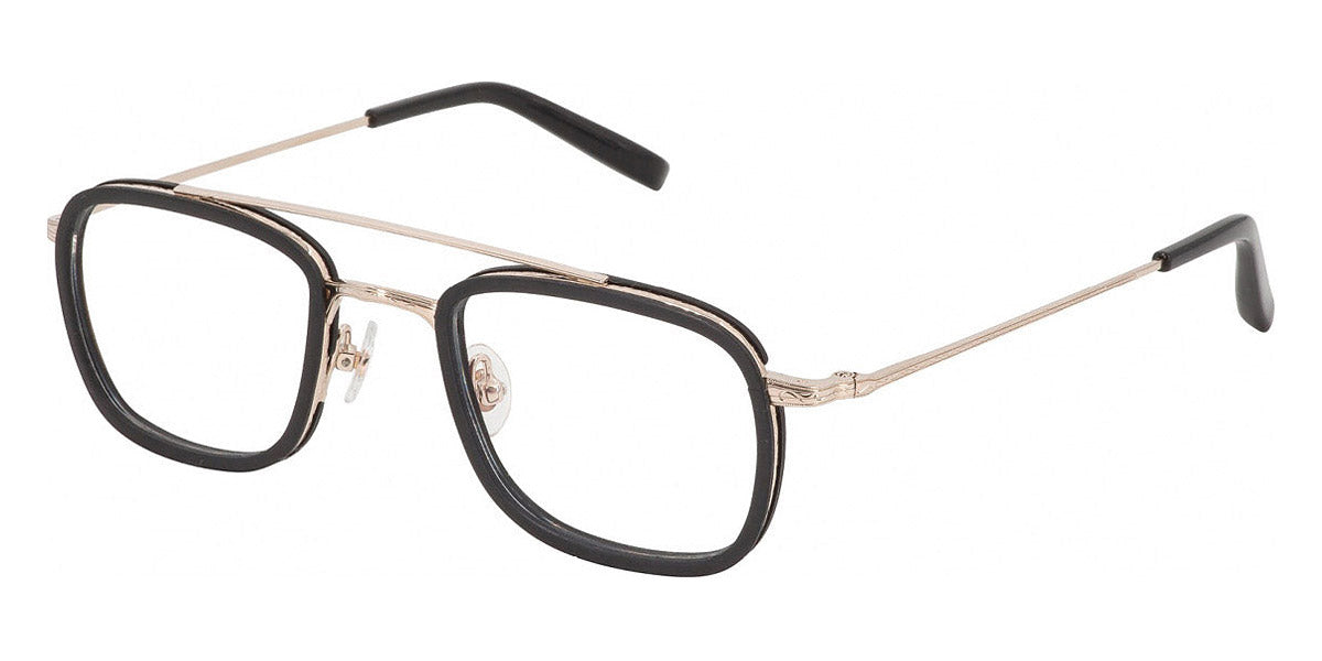 Gold & Wood® TITAN 05 G&W TITAN 05 03 46 - 03 - Shiny Champagne Gold/Ebony Tanganyika Eyeglasses