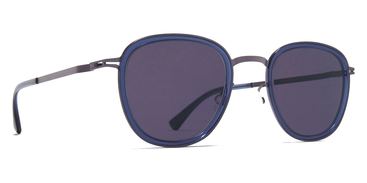 Mykita® HELMI MYK HELMI A66 Blackberry/Deep Ocean / Cool Grey Solid 45 - A66 Blackberry/Deep Ocean / Cool Grey Solid Sunglasses