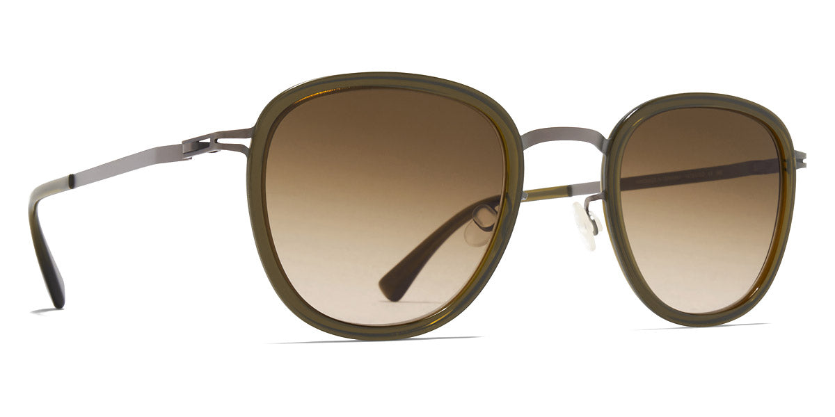 Mykita® HELMI MYK HELMI A67 Graphite/Peridot / Raw Brown Gradient 45 - A67 Graphite/Peridot / Raw Brown Gradient Sunglasses