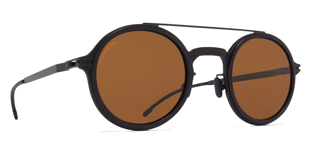 Mykita® HEMLOCK MYK HEMLOCK MH6 Pitch Black/Black / Polarized Pro Amber Brown 46 - MH6 Pitch Black/Black / Polarized Pro Amber Brown Sunglasses